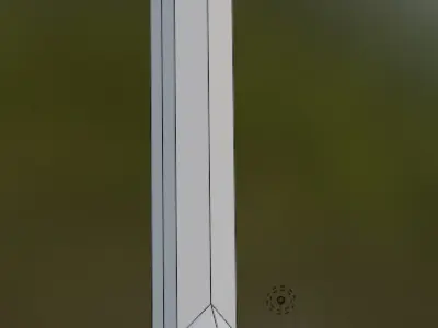 wood practise sword Low-poly 3D model