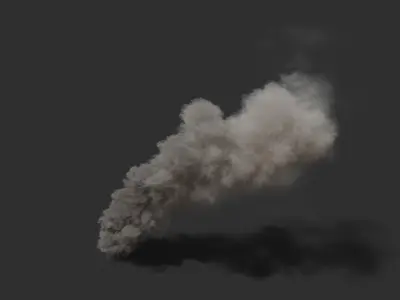 3D Smoke Low Price Series 3D model