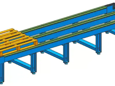 PALLET CONVEYOR 3D model purchase