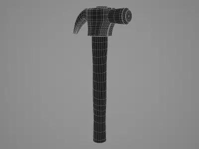 Claw Hammer Low-poly 3D model