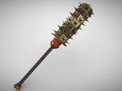 Oni Kanabo Low-poly 3D model