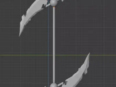 Double side Sythe 3D model