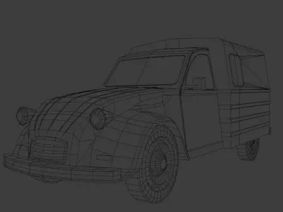 Citroen AK6 Low-poly 3D model