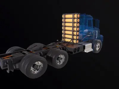  Hydrogen Semi-Truck Chassis X-Ray 