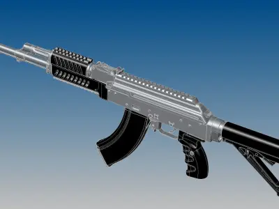 Tacticool AKM 3D model