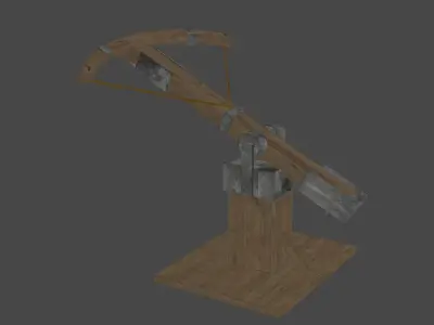 Medival Age Siege Balista Free low-poly 3D model