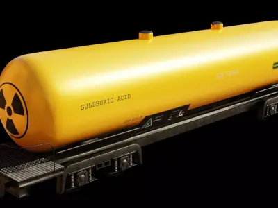 Realistic wagon model 3D optimized UE4 textures 4K Low-poly  Low-poly 3D model