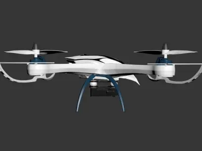 3D model of a quadcopter drone 3D model