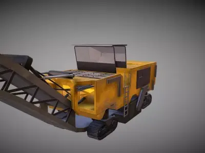 asphalt milling 3D model