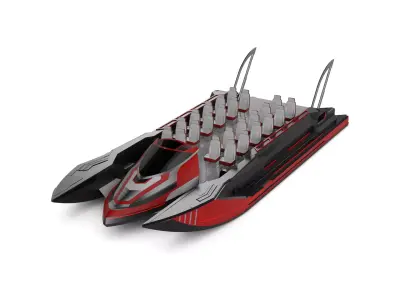 Performance Pontoon 3D model