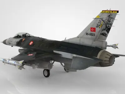 F-16 Fighting Falcon 3D model 4