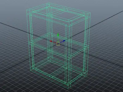 ammunition vertical box Low-poly 3D model