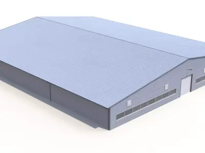 Industrial Building 52 PBR Low-poly 3D model