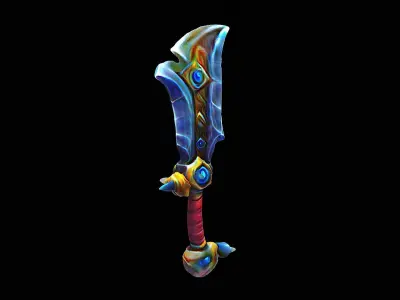 stylized sword 3D model purchase