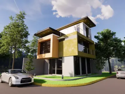 Modern Luxury House 3D Model 3D model