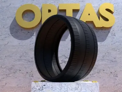 ORTAS TIRE NO 24 GAME READY Low-poly 3D model