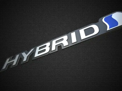 hybrid logo 3D model by 3dlogoman