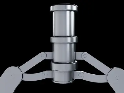 Metal Claw 5 with Rig 3D model