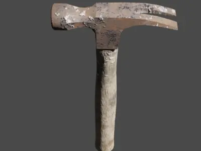 Hammer Free low-poly 3D model 2