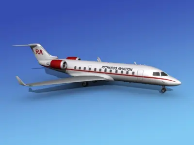 Canadair CRJ100 Richards Aviation 3D model