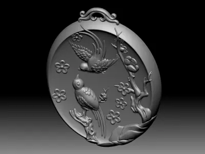 Two Birds Relief 3D model