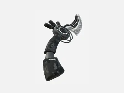 SciFi Dagger A09 Black Camo - Sci Fi Weapon Design Low-poly 3D model
