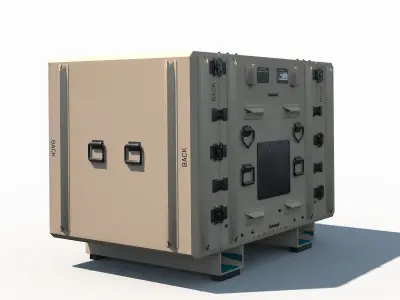 Military Shipment Case PBR Low-poly 3D model