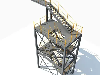 Industrial Tower 09 3D model