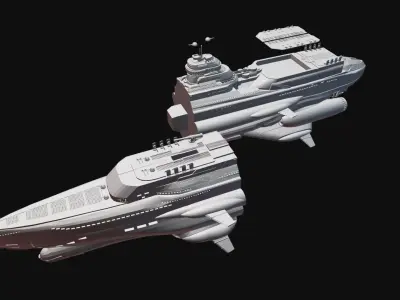 Eva Hammer ship- Wolfenstein 3D print model