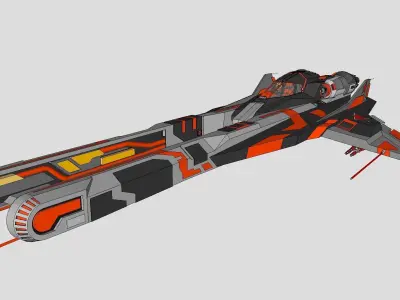 Spaceship-spacecraft-16 3D model