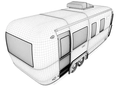 Airstream-Camper airstream trailer 3D model