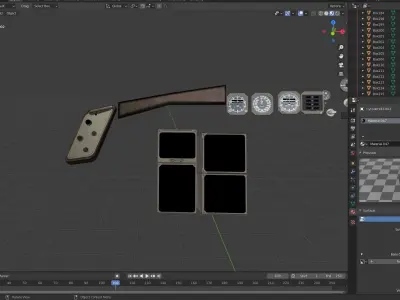 BOEING 767 parts 3D model
