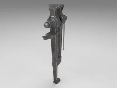 Medieval Leg Vise Low-poly 3D model