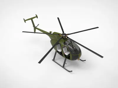 Helicopter MD500 3D model
