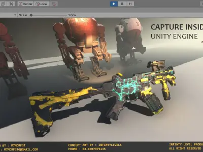 UMP 9 - Model and Textures Low-poly 3D model Low-poly 3D model