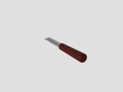 Simple Knife  Low-poly 3D model