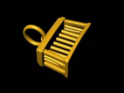 Old pillar building pendant charms - one inch pendant 3D print model purchase