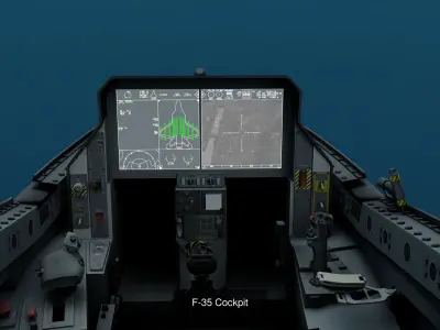 F-35C Lightning II - Cockpit 3D Model Pack