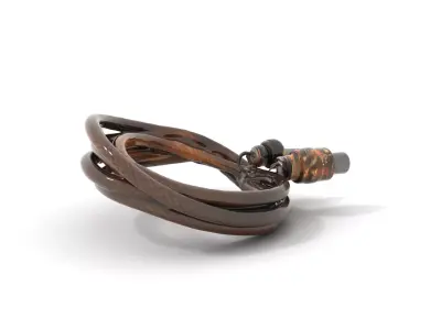 Rustic Coiled Cable Connectors Model Pack Low-poly 3D model