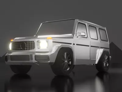 Mercedes Benz G-Class Low poly  Low-poly 3D model