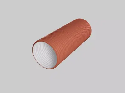 Corrugated pipes PRAGMA 3D model