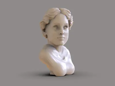 Classic Women Bust 3D print model