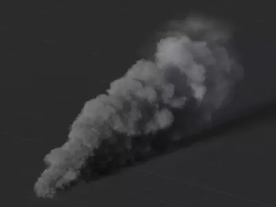 3D Ground Smoke Animation 3D model purchase