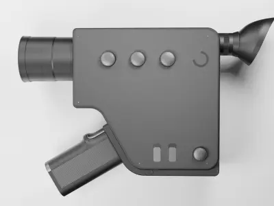 Retro Camera 3D model