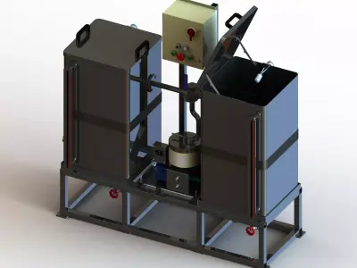 Oil Filter Machine - Rust Preventive 3D model