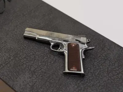1911 Pistol  Low-poly 3D model