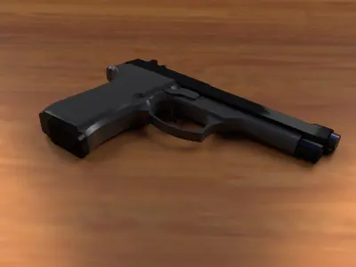 Beretta M9 Free low-poly 3D model