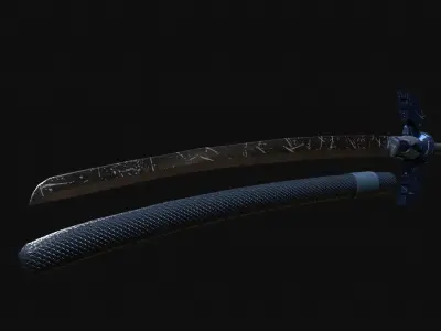 The Master Katana Free low-poly 3D model