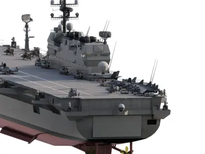 HELICOPTER ASSAULT CARRIER 3D model