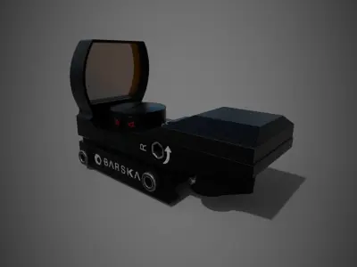Collimator scope Free low-poly 3D model